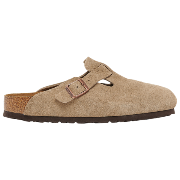 Birkenstock Boston Zuecos de Gamuza con Plantilla Suave