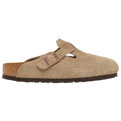 Birkenstock Boston Zuecos de Gamuza con Plantilla Suave