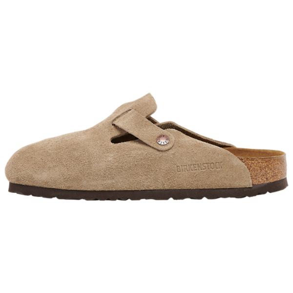 Birkenstock Boston Zuecos de Gamuza con Plantilla Suave