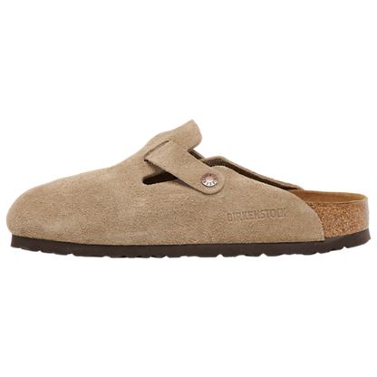 Birkenstock Boston Zuecos de Gamuza con Plantilla Suave