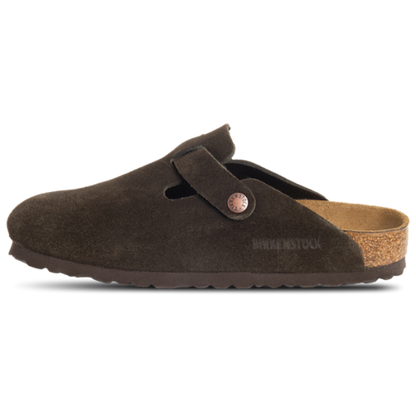 Birkenstock Boston Zuecos de Gamuza con Plantilla Suave